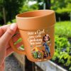 Just A Girl Who Loves Gardening And Dogs - Personalized Plant Pot Ceramic Mug Just A Girl Who Loves Gardening And Dogs - Personalized Plant Pot Ceramic Mug