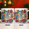 Just A Girl Who Loves Painting With Paints And Brushes - Personalized Custom Coffee Mug - HOB010_MG Just A Girl Who Loves Painting With Paints And Brushes - Personalized Custom Coffee Mug - HOB010_MG