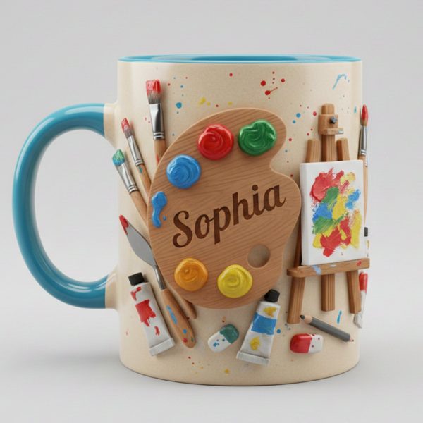 Just Love Painting - Personalized Accent Mug - Gift For Painting Lovers NL122