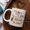 Just Me & You With An Ocean View Personalized Beach Couple Mug, Gift For Couple
