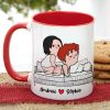 Just The Tip I Promise, Personalized Naughty Couple Mug Wine Tumbler Accent Mug, Gift For Couple