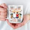 Just You, Me, And Wagging Tails - Couple Personalized Custom Mug - Gift For Husband Wife, Anniversary, Pet Owners, Pet Lovers Just You, Me, And Wagging Tails - Couple Personalized Custom Mug - Gift For Husband Wife, Anniversary, Pet Owners, Pet Lovers