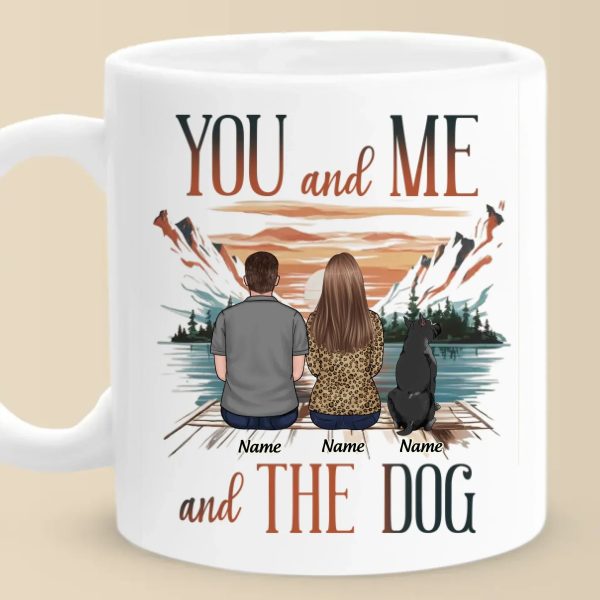 Just You, Me, And Wagging Tails - Couple Personalized Custom Mug - Gift For Husband Wife, Anniversary, Pet Owners, Pet Lovers Just You, Me, And Wagging Tails - Couple Personalized Custom Mug - Gift For Husband Wife, Anniversary, Pet Owners, Pet Lovers