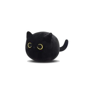 Kawaii Black Cat Plush Pillow - Soft, High-Quality Toy for Kids & Decor