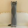 Kawaii Long Cat Plush Doll - Soft Stuffed Animal Pillow for Home Decor