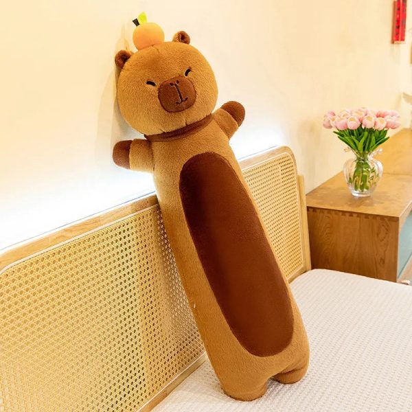 Kawaii Long Cat Plush Doll - Soft Stuffed Animal Pillow for Home Decor