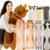 Kawaii Long Cat Plush Doll - Soft Stuffed Animal Pillow for Home Decor