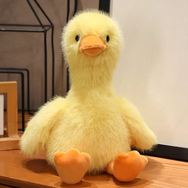 Kawaii Long-Haired Duck Plush Toy - Soft, Adorable Sleep Companion