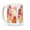 Kawaii Penises Pattern Coffee Mug Kawaii Penises Pattern Coffee Mug