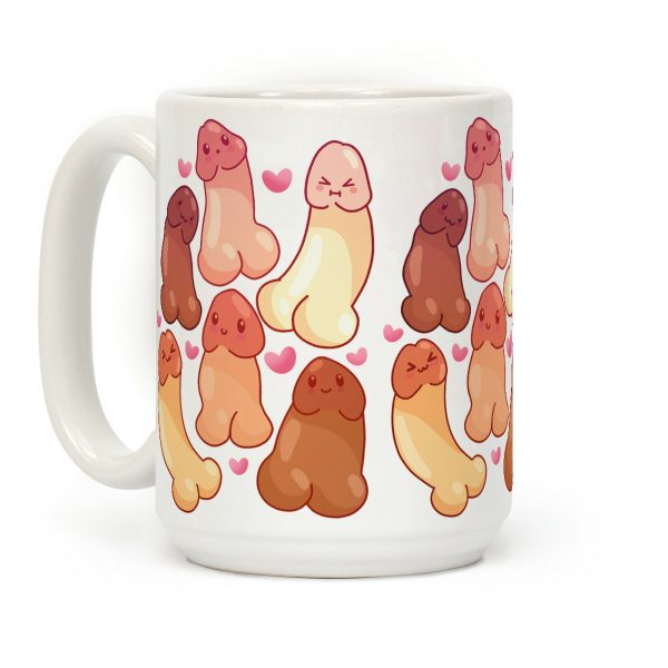 Kawaii Penises Pattern Coffee Mug Kawaii Penises Pattern Coffee Mug