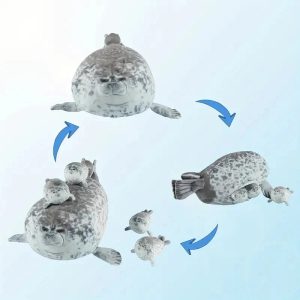 Kawaii Seal Family Plush Toys - Soft & Cuddly Gifts for All Ages