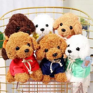 Kawaii Teddy Dog Plush Toy in Hoodie - Perfect Gift for Kids!