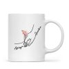 Kids Holding Grandma Mom Hand Birth Month Flowers Personalized Mug
