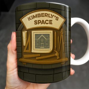 Kimberly's Space, House and Tools - Personalized Custom Coffee Mug - OFW005_MG
