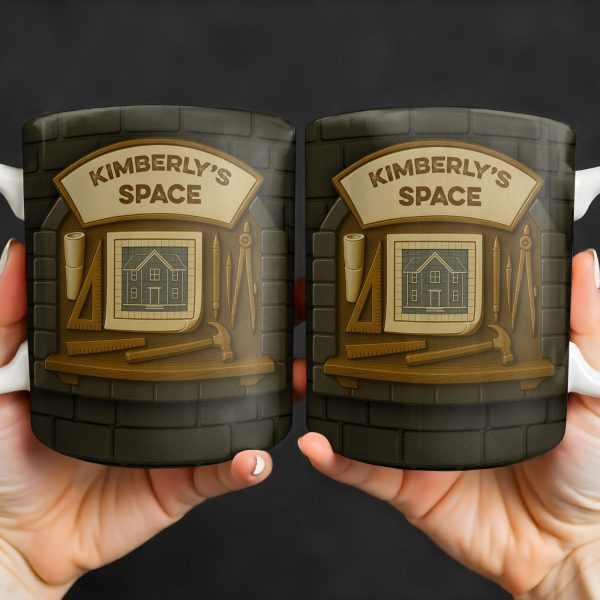 Kimberly's Space, House and Tools - Personalized Custom Coffee Mug - OFW005_MG