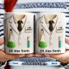 Lab Scientist, Lab Coat and Test Tubes - Personalized Custom Coffee Mug - DOC003_MG