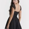 Lace Trim Square Neck Frill Mini Dress Lace Trim Square Neck Frill Mini Dress