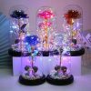 LED Enchanted Galaxy Rose in Glass Dome with Fairy Lights for Valentine’s Day and Christmas