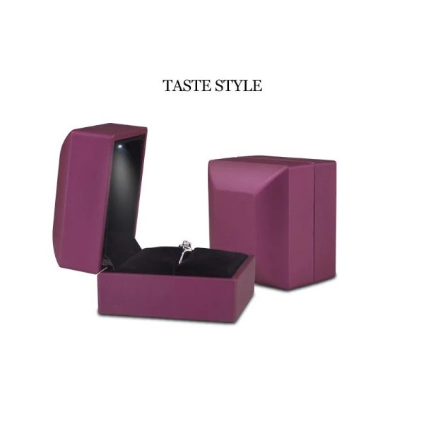 LED Light Ring Box Luxury Jewelry Case for Proposal LED Light Ring Box Luxury Jewelry Case for Proposal