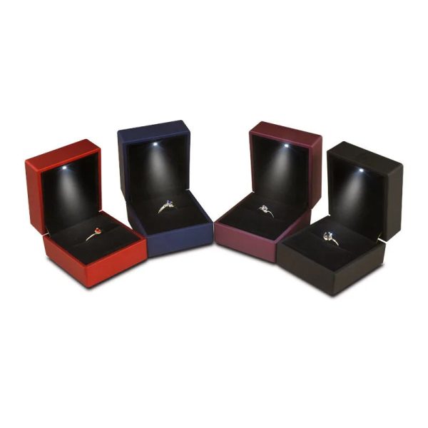 LED Light Ring Box Luxury Jewelry Case for Proposal LED Light Ring Box Luxury Jewelry Case for Proposal
