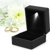 LED Light Ring Box Luxury Jewelry Case for Proposal LED Light Ring Box Luxury Jewelry Case for Proposal