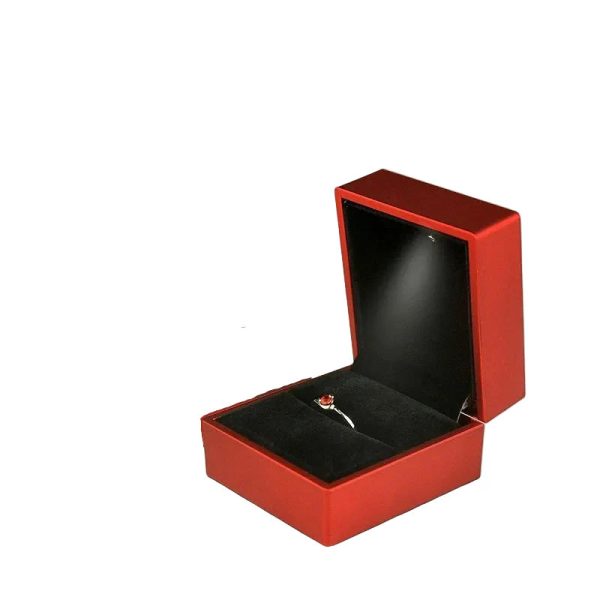 LED Light Ring Box Luxury Jewelry Case for Proposal LED Light Ring Box Luxury Jewelry Case for Proposal