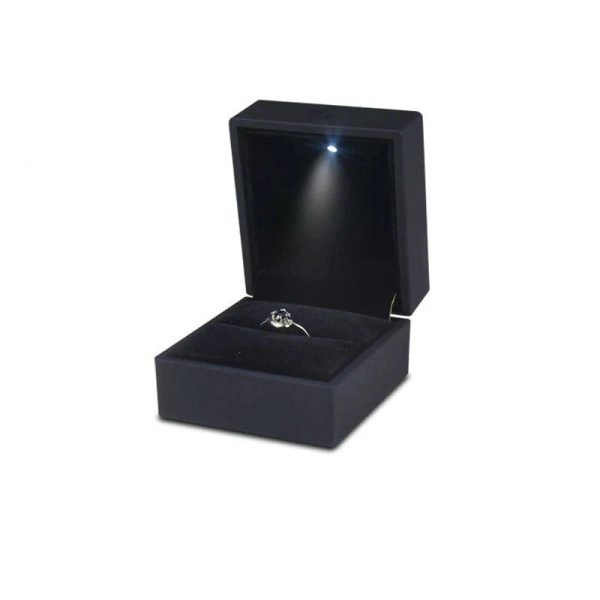 LED Light Ring Box Luxury Jewelry Case for Proposal LED Light Ring Box Luxury Jewelry Case for Proposal