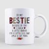 Leopard Checkered Christmas Fashion Besties Personalized Mug