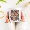 Leopard Mama Floral Mug, Retro Wildflowers Gift for Mothers Leopard Mama Floral Mug, Retro Wildflowers Gift for Mothers