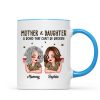 Leopard Pattern Mother Daughter Bond That Can't Be Broken Personalized Mug, Gift For Daughter