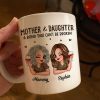 Leopard Pattern Mother Daughter Bond That Can't Be Broken Personalized Mug, Gift For Daughter