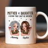 Leopard Pattern Mother Daughter Bond That Can't Be Broken Personalized Mug, Gift For Daughter