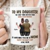 Leopard To My Daughter From Mom Happy Mother's Day Personalized Mug, Gift For Daughter
