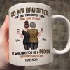 Leopard To My Daughter From Mom Happy Mother's Day Personalized Mug, Gift For Daughter
