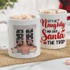 Let's Be Naughty And Save Santa The Trip-Personalized Coffee Mug- Gift For Him/ Gift For Her- Naughty Couple Coffee Mug