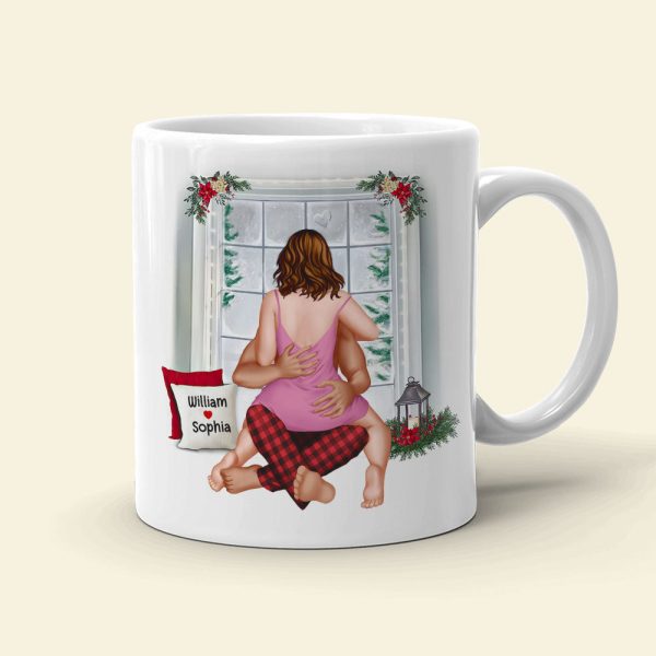 Let's Be Naughty And Save Santa The Trip, Personalized Coffee Mug, Naughty Christmas Gift For Lover