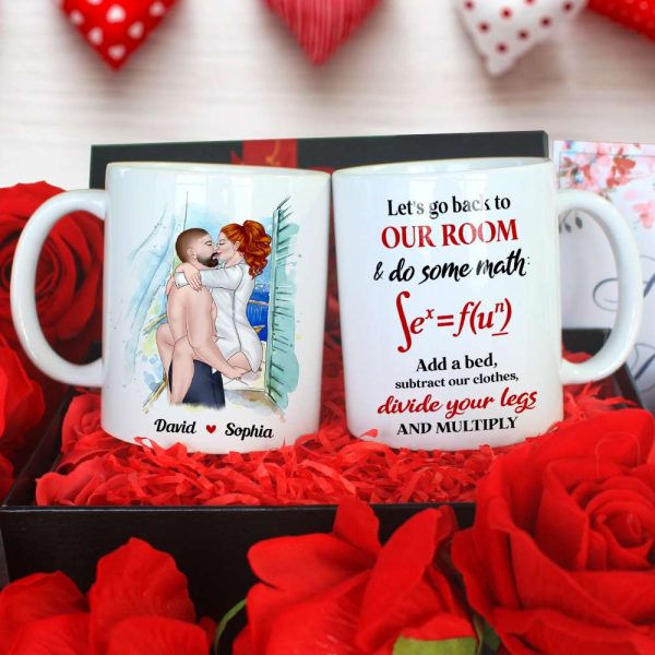 Let's Go Back To Our Room, Personalized Mug, Naughty Gift For Couple