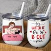 Let's Watch It Go In & Out Together - Personalized Couple Mug - Gift For Couple
