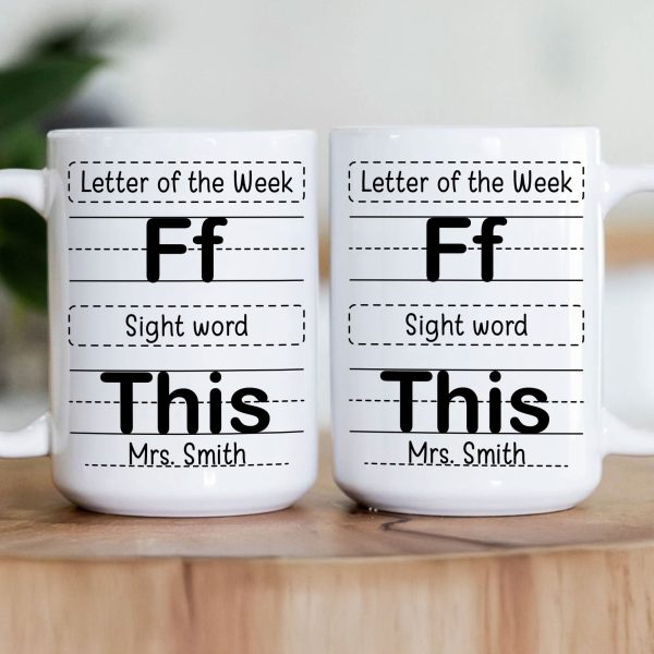 Letter Of The Week F This - Personalized Mug Letter Of The Week F This - Personalized Mug