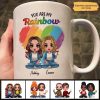 LGBT Doll Couple Sitting You Are My Rainbow Gift Personalized Mug LGBT Doll Couple Sitting You Are My Rainbow Gift Personalized Mug