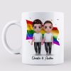 LGBT Doll Couple Standing Personalized Mug LGBT Doll Couple Standing Personalized Mug