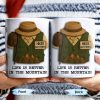 Life Is Better In The Mountain, Mountains and Hiking Gear - Personalized Custom Coffee Mug - FTN005_MG
