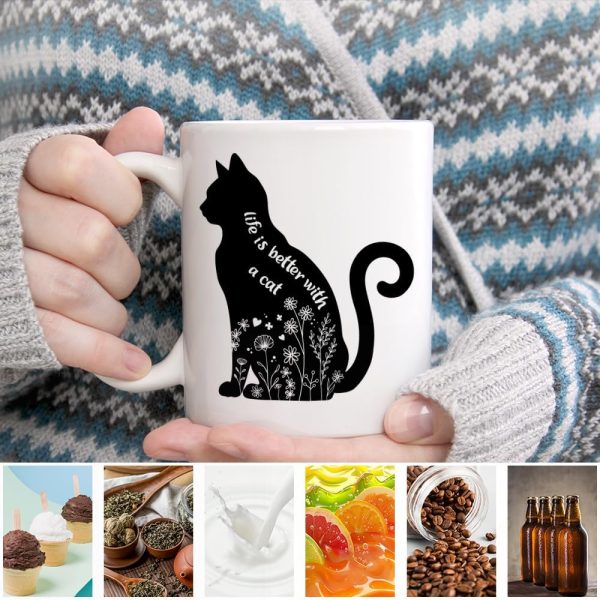Life Is Better With a Cat Coffee Mug Funny Cat Lover Gift for Cat Mom Dad Women Men Life Is Better With a Cat Coffee Mug Funny Cat Lover Gift for Cat Mom Dad Women Men