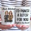 Life Is Sweeter With A Bestie By Your Side - Bestie Personalized Custom Mug - Christmas Gift For Best Friends, BFF, Sisters