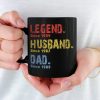Like A Dad Just More Squatchy - Family Personalized Custom Black Mug - Birthday Gift For Dad Like A Dad Just More Squatchy - Family Personalized Custom Black Mug - Birthday Gift For Dad
