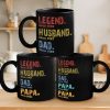 Like A Dad Just More Squatchy - Family Personalized Custom Black Mug - Birthday Gift For Dad Like A Dad Just More Squatchy - Family Personalized Custom Black Mug - Birthday Gift For Dad