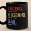 Like A Dad Just More Squatchy - Family Personalized Custom Black Mug - Birthday Gift For Dad Like A Dad Just More Squatchy - Family Personalized Custom Black Mug - Birthday Gift For Dad