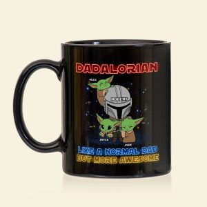 Like A Normal Dad But More Awesome - Personalized Black Mug