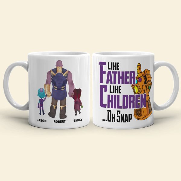 Like Father Like Children... Oh Snap, Personalized Dad Mug 08hudt100623 Like Father Like Children... Oh Snap, Personalized Dad Mug 08hudt100623