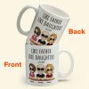 Like Father Like Daughter - Cartoon Version - Personalized Mug Like Father Like Daughter - Cartoon Version - Personalized Mug